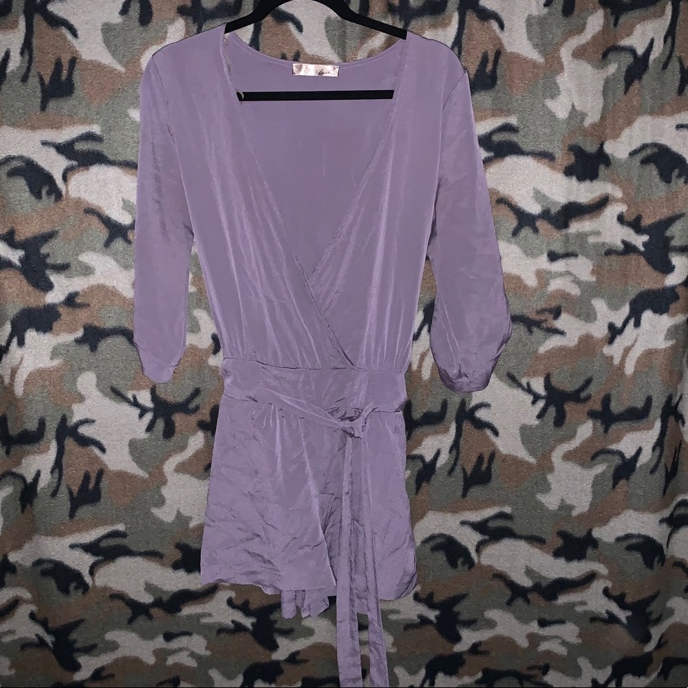 Lightweight self tie romper